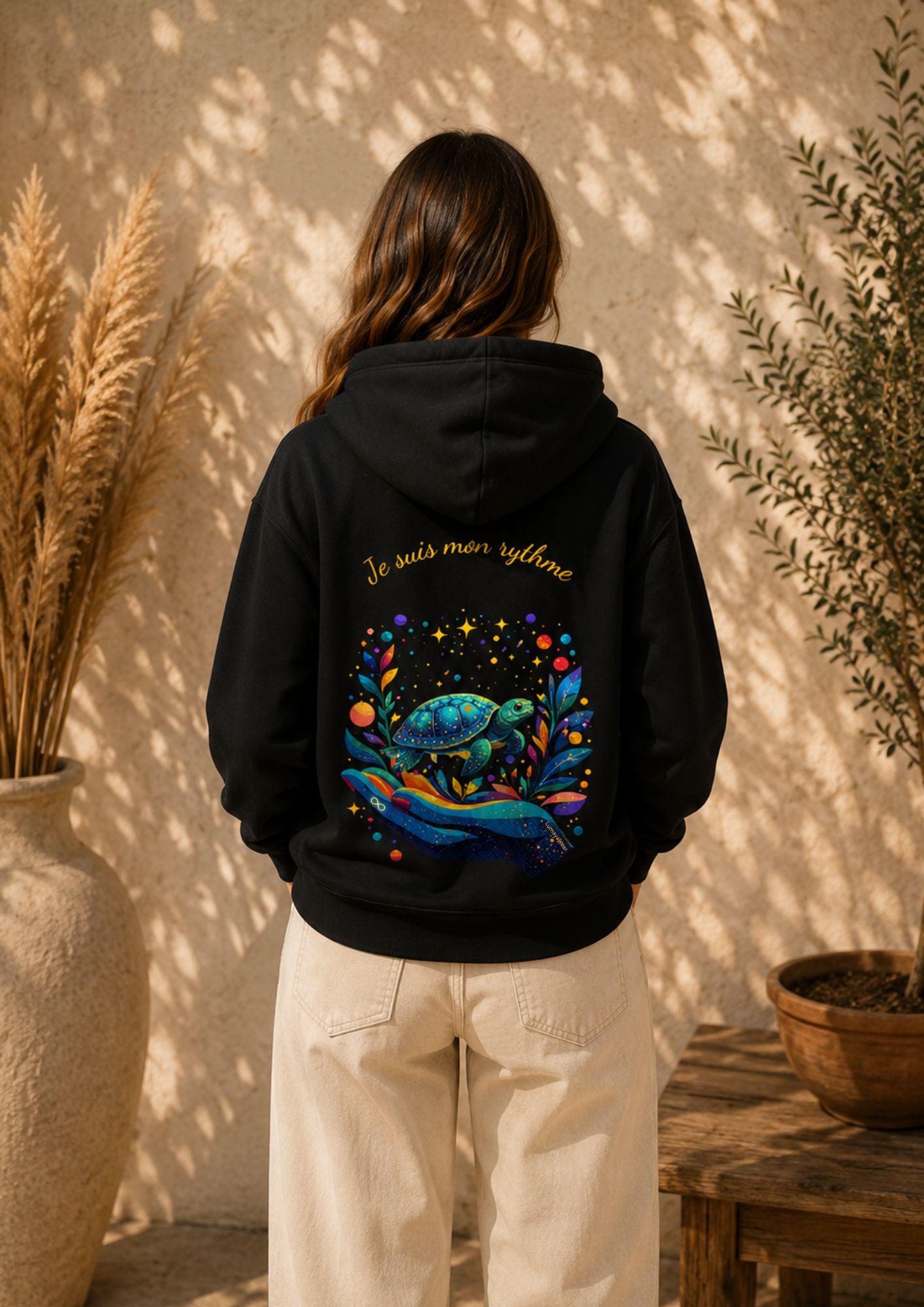 Sweat zippé - La sagesse intérieure  "Je suis mon rythme"