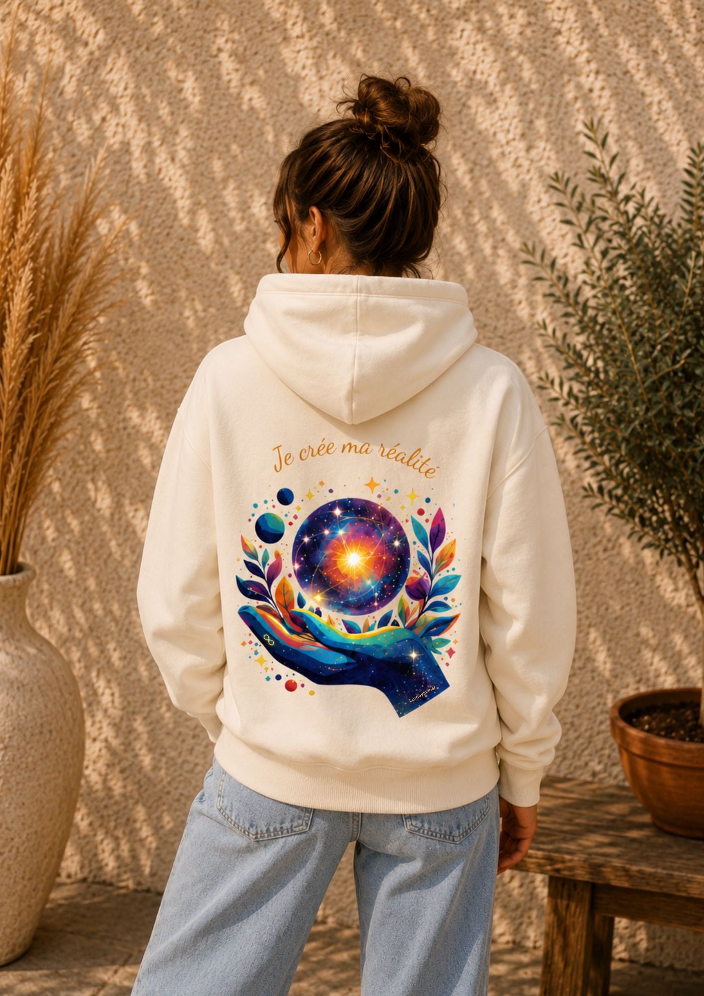 Sweat zippé - L'Univers - Je crée ma réalité