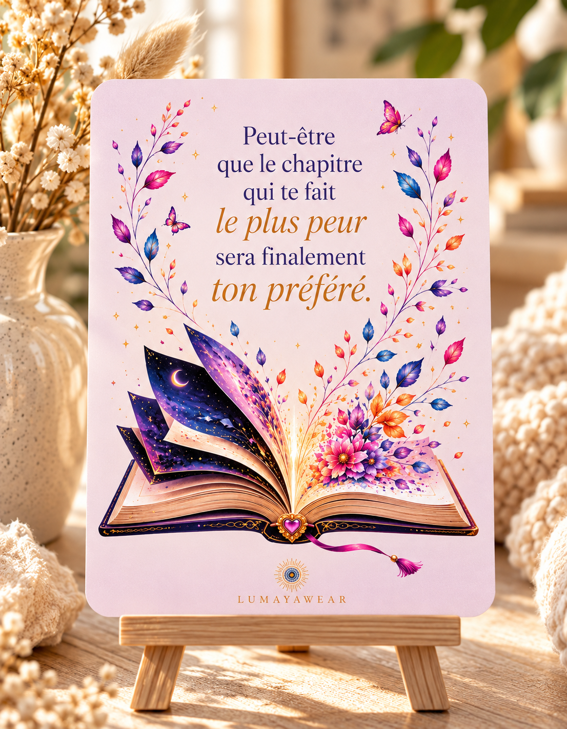 Peut-être que le chapitre qui te fait le plus peur sera finalement ton préféré. Carte A6