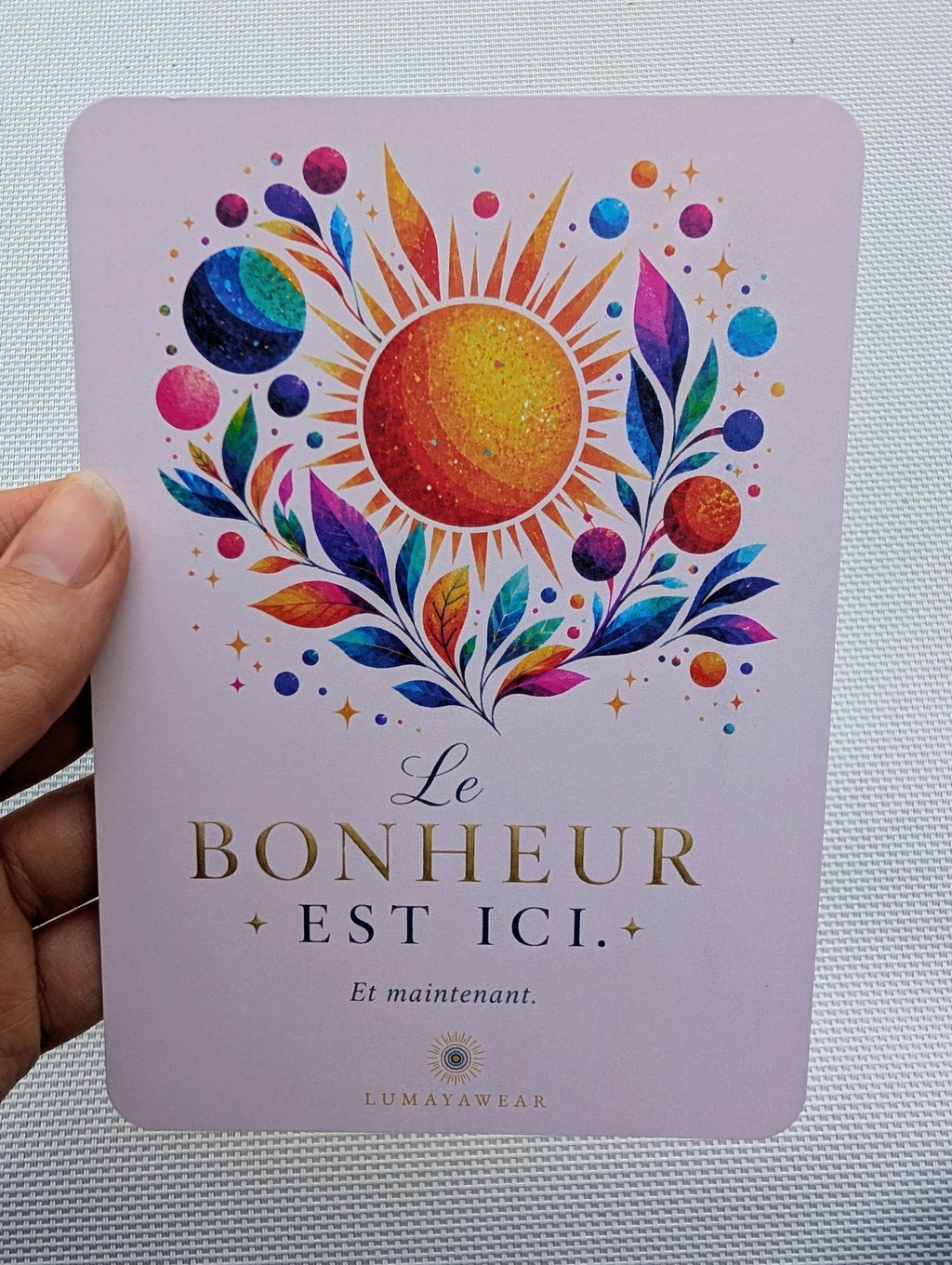 Le bonheur est ici – Carte A6