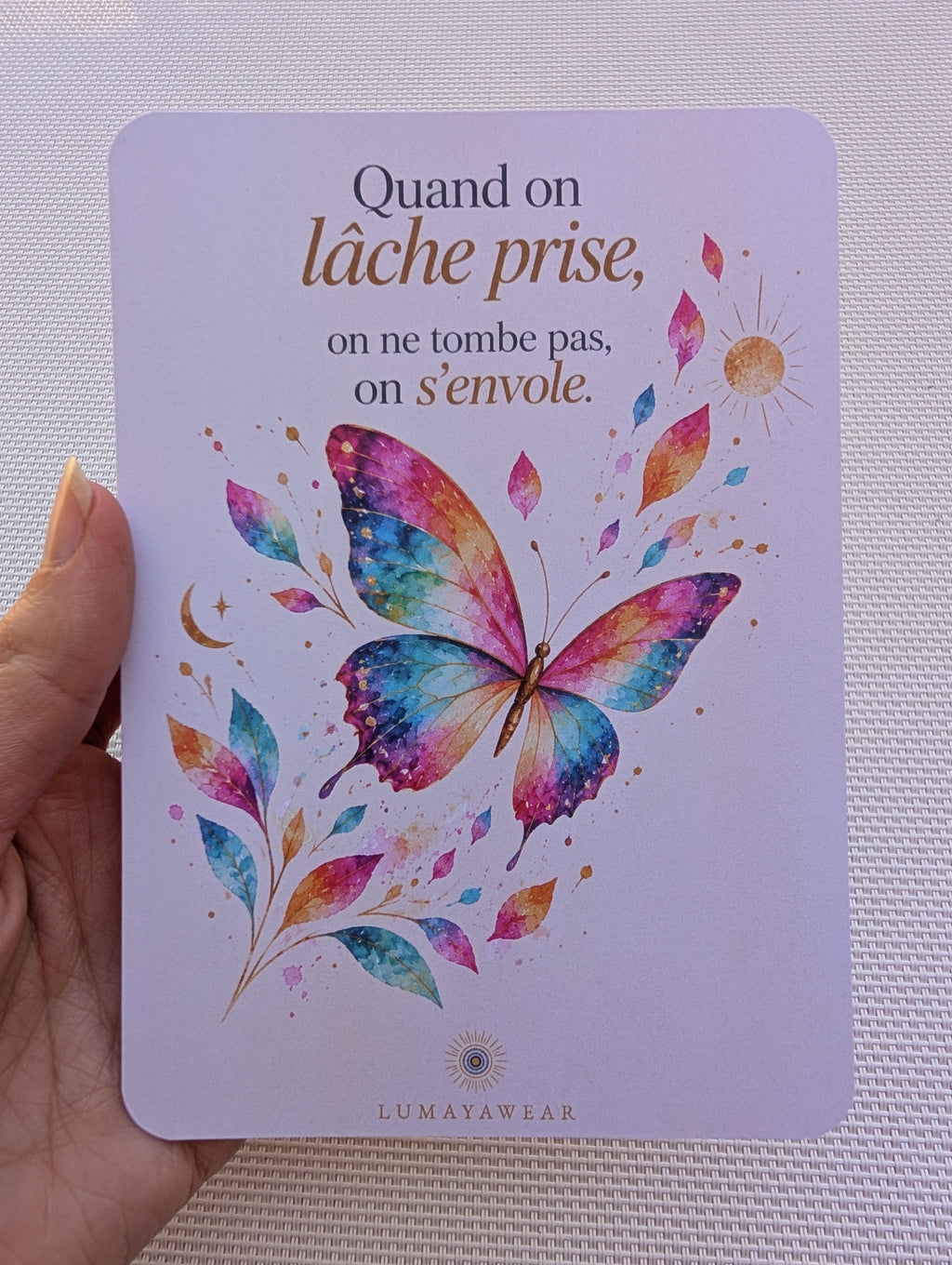 Quand on lâche prise - Carte A6
