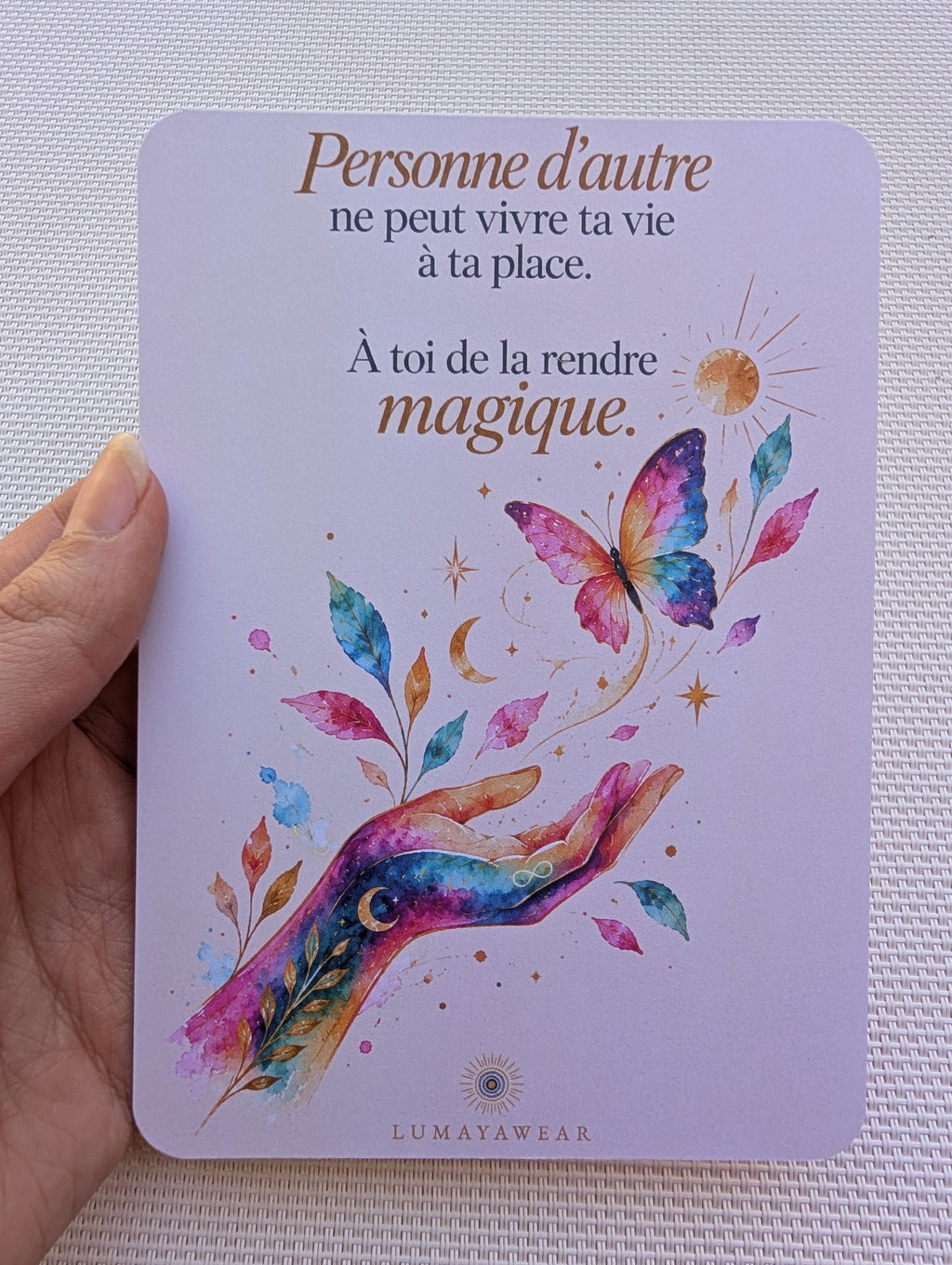Personne d’autre ne peut vivre ta vie à ta place - Carte A6