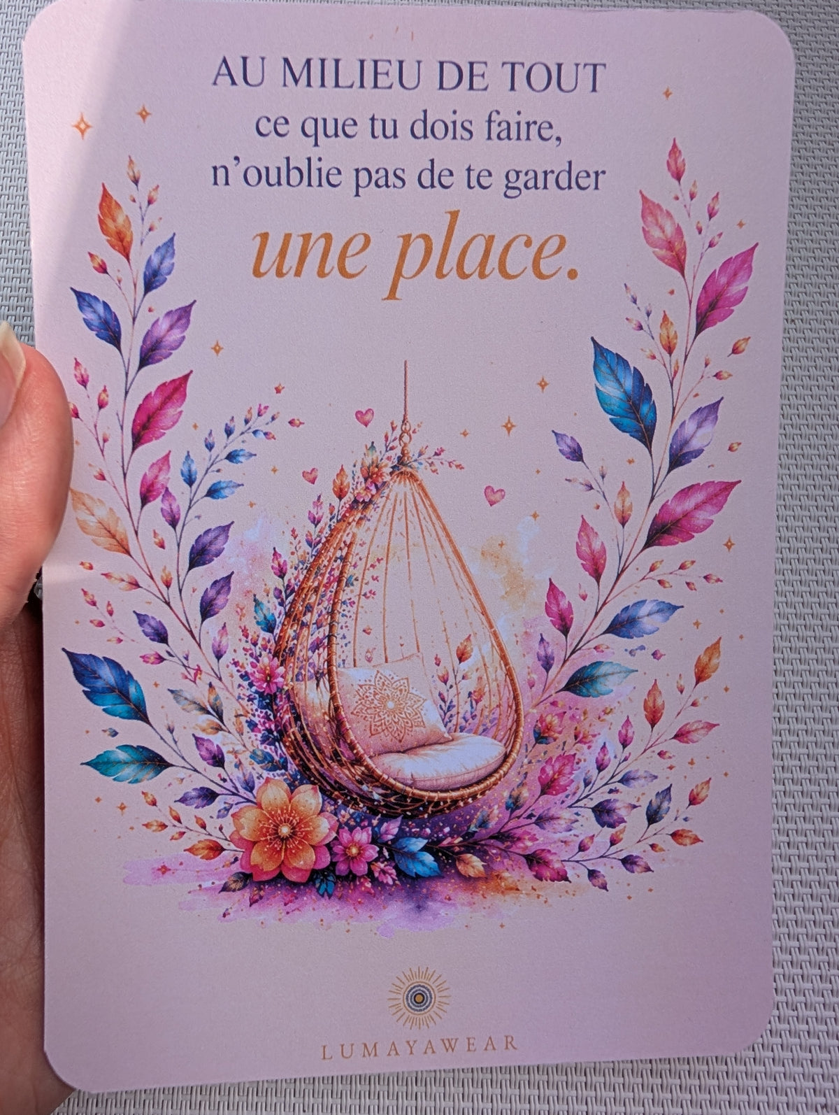 N’oublie pas de te garder une place - Carte A6