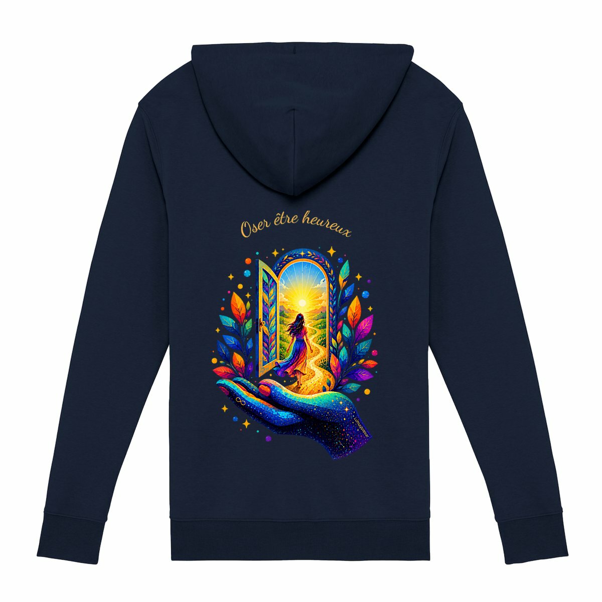 Sweat zippé - L'Elan - Oser être heureux - dos_0