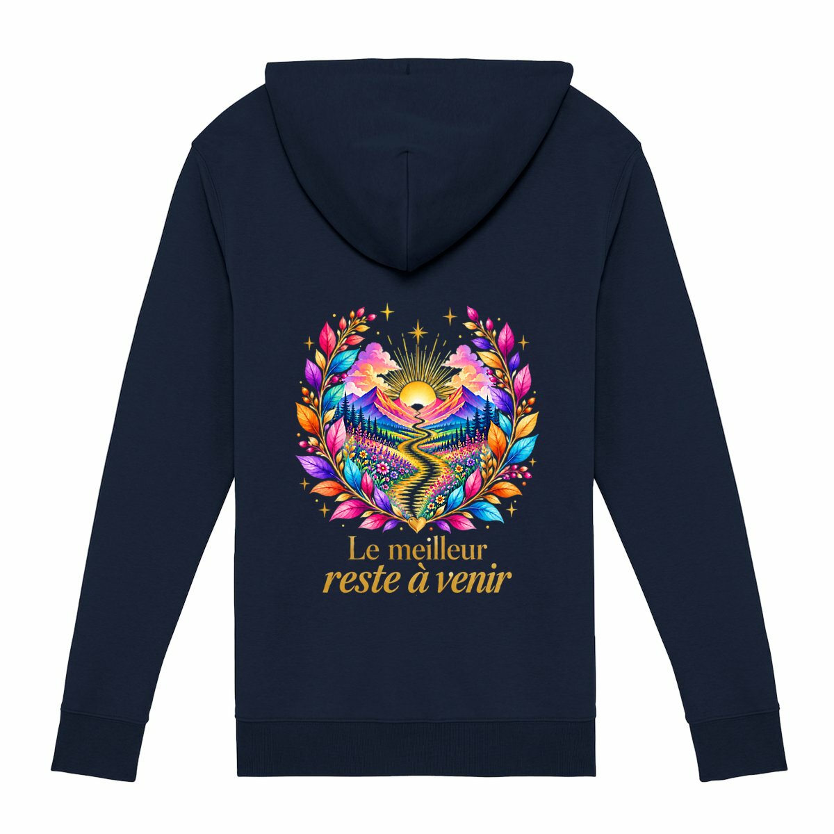 Sweat zippé - Le meilleur reste à venir - dos_0