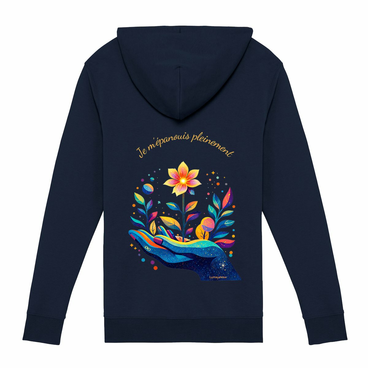 Sweat à capuche - La Pousse - Je m'épanouis pleinement - dos_0