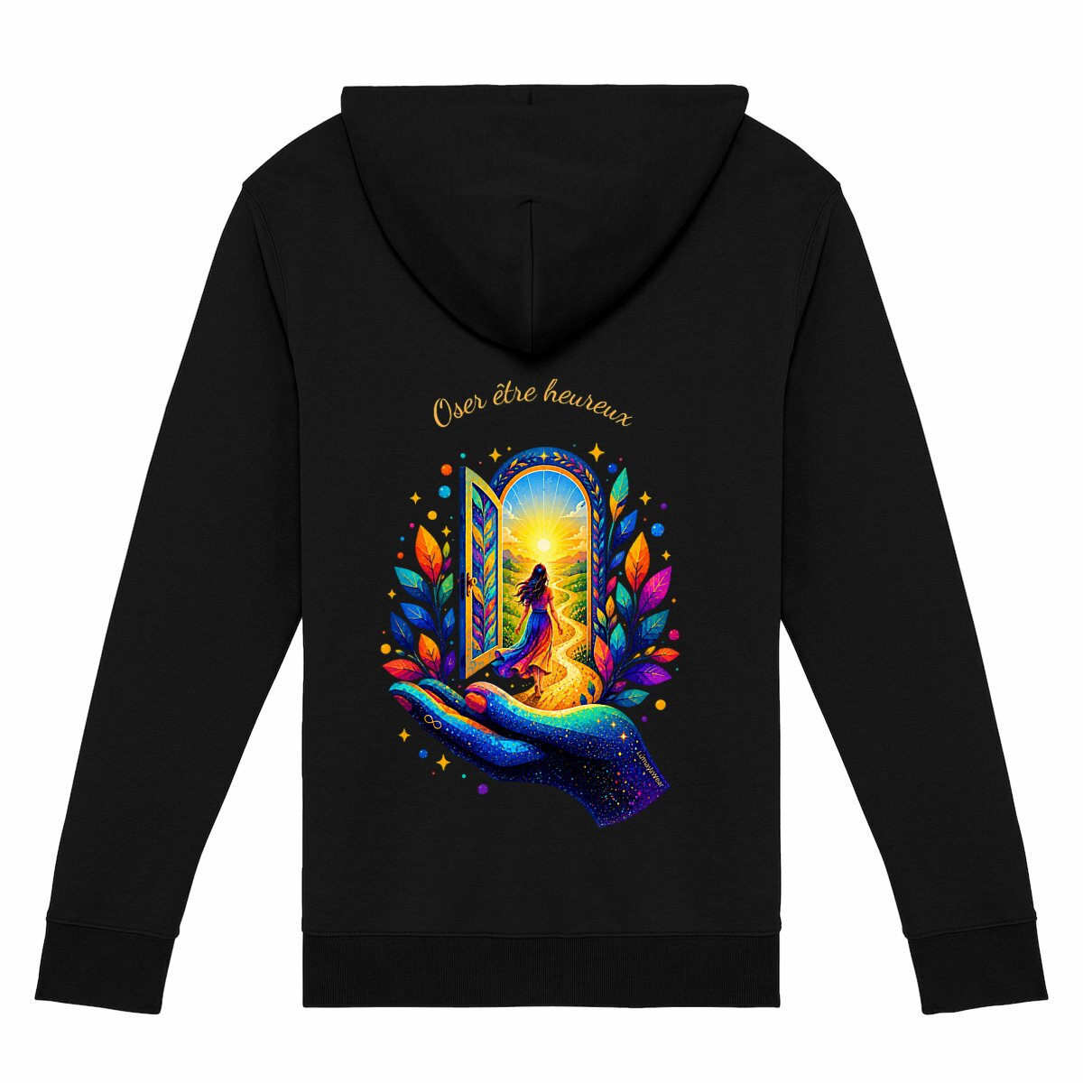 Sweat zippé - L'Elan - Oser être heureux - dos_2