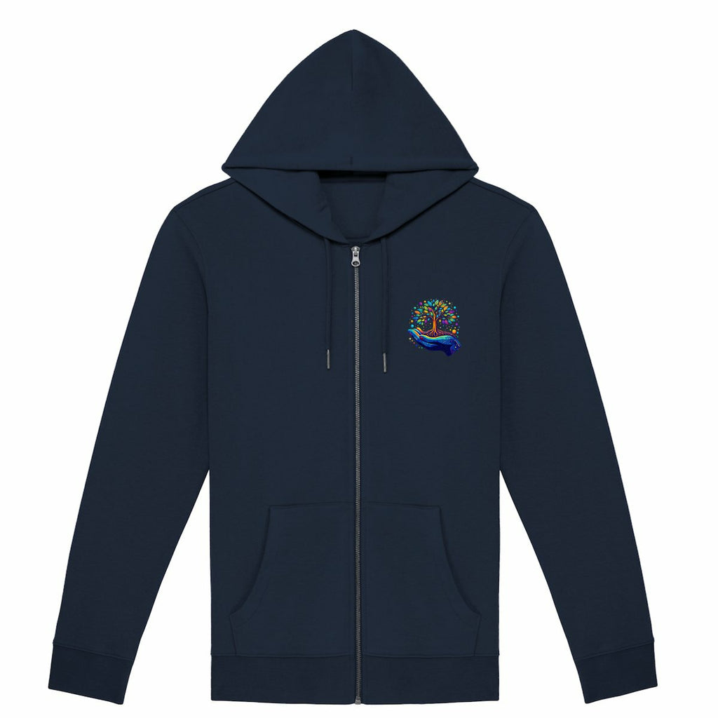 Sweat zippé - L'Enracinement - "Je prends racine" - face_0