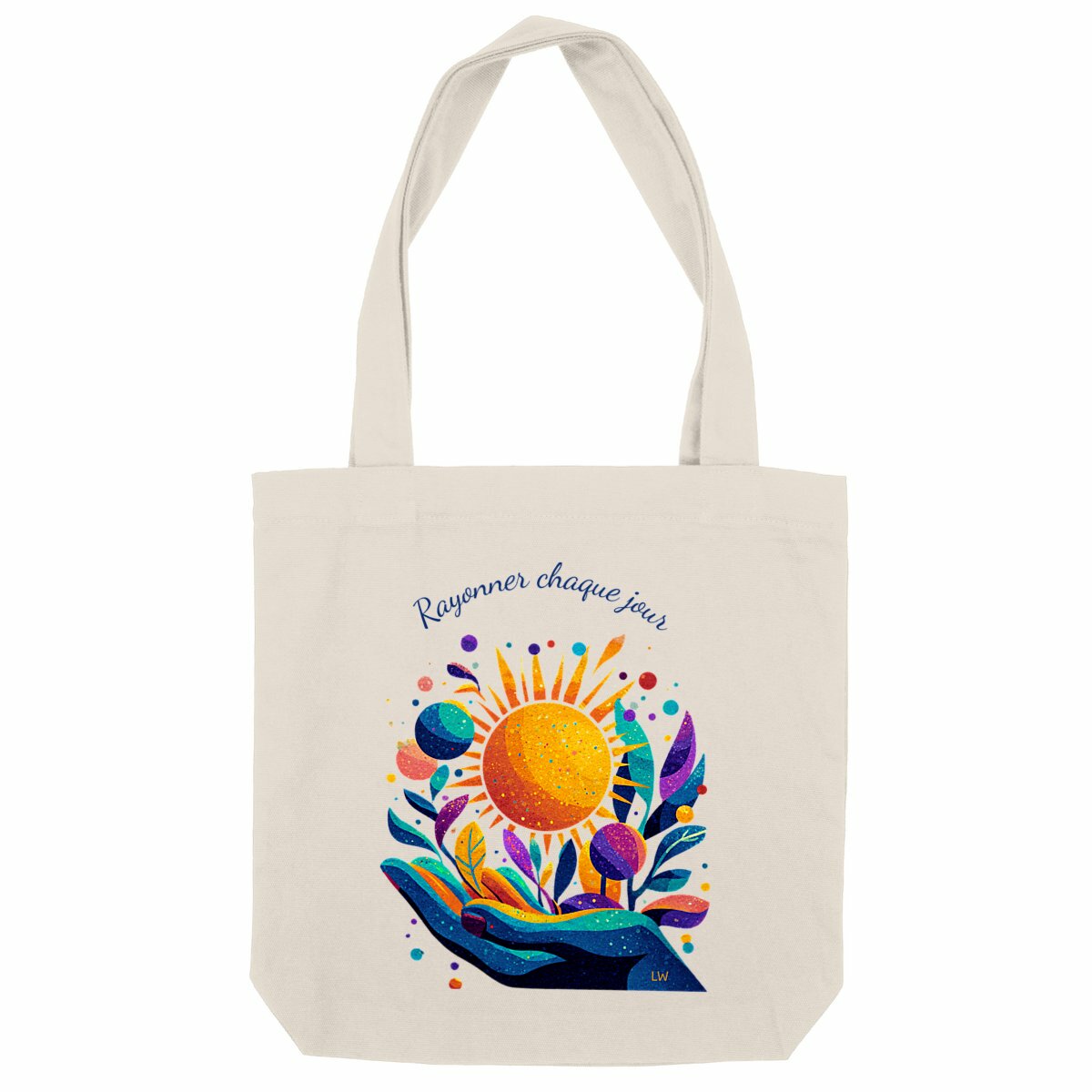 Tote bag - Rayonner chaque jour - face_naturel