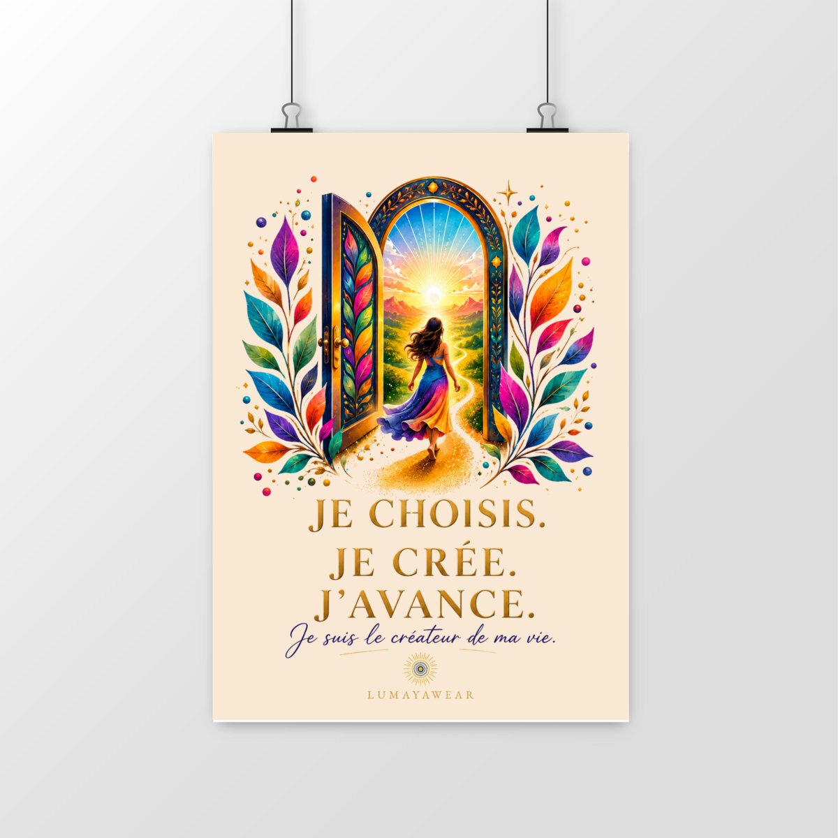 Affiche - Je choisis. Je crée. J'avance. - portrait