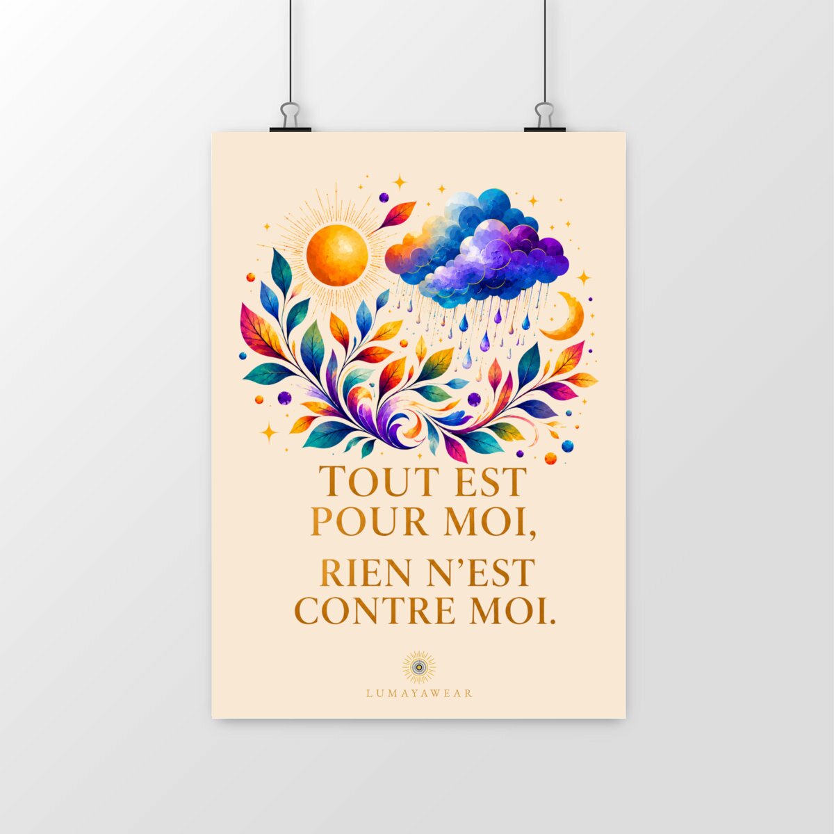 Affiche - Tout est pour moi, rien n'est contre moi. - portrait