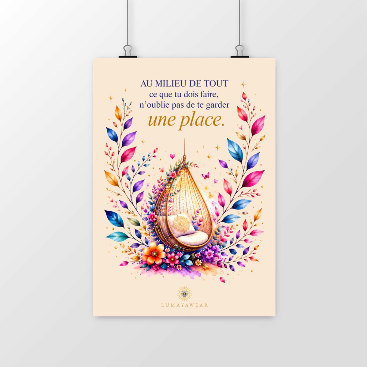 N'oublie pas de te garder une place  - portrait