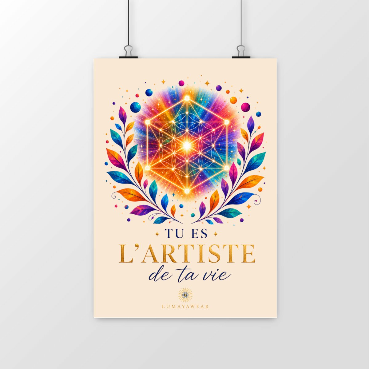 Affiche - Tu es l'artiste de ta vie - portrait