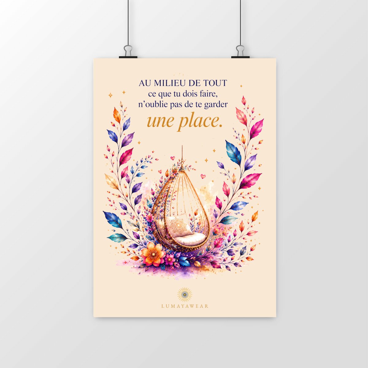 N'oublie pas de te garder une place  - portrait